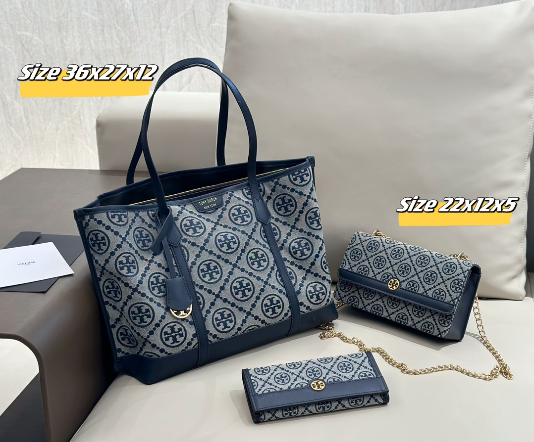 トリーバーチバッグ TORY BURCH 2024新作 バッグ 財布 3点セット