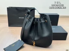 サンローランバッグ Yves Saint Laurent 2024新作 巾着バケツバッグ