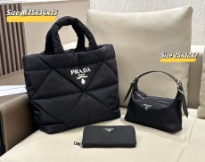 プラダバッグ PRADA 2024新作 バッグ 財布 3点セット