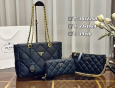 プラダバッグ PRADA 2024新作 バッグ 財布 3点セット