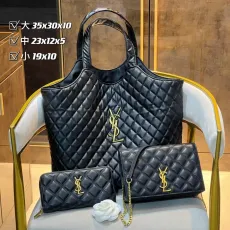サンローランバッグ Yves Saint Laurent 2024新作 バッグ 財布 3点セット