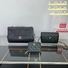 シャネルバッグ CHANEL 2024新作 バッグ 財布 3点セット