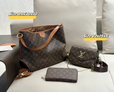ルイヴィトンバッグ LOUIS VUITTON 2024新作 バッグ 財布 3点セット