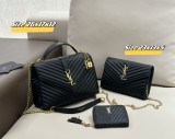 サンローランバッグ Yves Saint Laurent 2024新作 バッグ 財布 3点セット