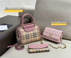 バーバリーバッグ BURBERRY 2024新作 バッグ 財布 3点セット