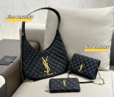 サンローランバッグ Yves Saint Laurent 2024新作 バッグ 財布 3点セット