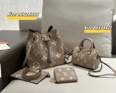 ルイヴィトンバッグ LOUIS VUITTON 2024新作 バッグ 財布 3点セット