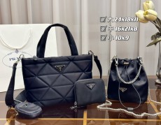 プラダバッグ PRADA 2024新作 バッグ 財布 3点セット