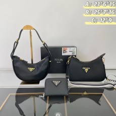 プラダバッグ PRADA 2024新作 バッグ 財布 3点セット