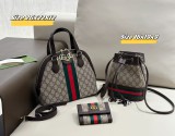 グッチバッグ GUCCI 2024新作 バッグ 財布 3点セット