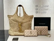 サンローランバッグ Yves Saint Laurent 2024新作 バッグ 財布 3点セット