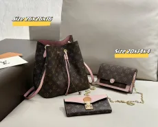 ルイヴィトンバッグ LOUIS VUITTON 2024新作 バッグ 財布 3点セット