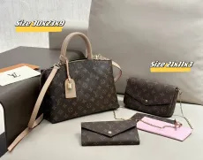 ルイヴィトンバッグ LOUIS VUITTON 2024新作 バッグ 財布 3点セット