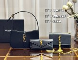 サンローランバッグ Yves Saint Laurent 2024新作 バッグ 財布 3点セット