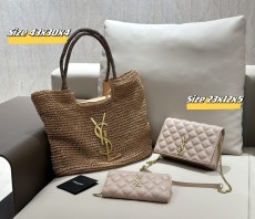 サンローランバッグ Yves Saint Laurent 2024新作 バッグ 財布 3点セット