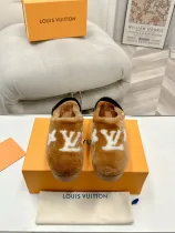 ルイヴィトン靴 LOUIS VUITTON 2024新作 毛皮のようなスリッパ