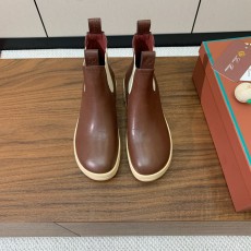 ロロ・ピアーナ靴 Loro Piana 2024新作 カーフスキン アンクルブーツ