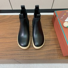 ロロ・ピアーナ靴 Loro Piana 2024新作 カーフスキン アンクルブーツ