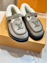 ルイヴィトン靴 LOUIS VUITTON 2024新作 毛皮のようなスリッパ