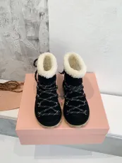 ミュウミュウ靴 Miu Miu 2024新作 スノーブーツ
