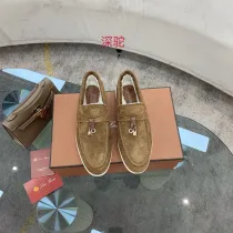 ロロ・ピアーナ靴 Loro Piana 2024新作 ラムウール ローファー