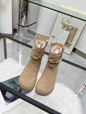 UGG靴 UGG 2024新作 プリーツアンクルブーツ