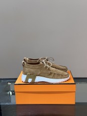 エルメス靴HERMES 2024新作 レースアップカジュアルスニーカー