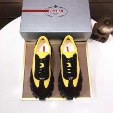 プラダ靴PRADA 2024新作 エアクッション衝撃吸収厚底カジュアルシューズ
