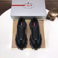 プラダ靴PRADA 2024新作 エアクッション衝撃吸収厚底カジュアルシューズ