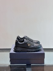 プラダ靴PRADA 2024新作 厚底レザースニーカー