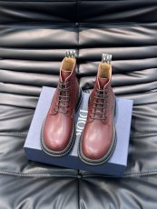 ディオール靴DIOR 2024新作 ハイトップ レースアップブーツ