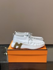 エルメス靴HERMES 2024新作 レースアップカジュアルスニーカー