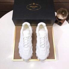 プラダ靴PRADA 2024新作 エアクッション衝撃吸収厚底カジュアルシューズ