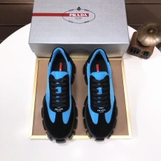プラダ靴PRADA 2024新作 エアクッション衝撃吸収厚底カジュアルシューズ