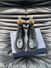ディオール靴DIOR 2024新作 ハイトップ レースアップブーツ