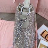 ミュウミュウバッグ Miu Miu 2024新作 高品質 ダイヤモンド バケット バッグ 5BE085