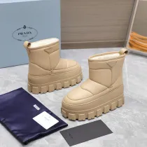 プラダ靴 PRADA  2024新作 スノーブーツ