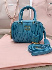 ミュウミュウバッグ Miu Miu 2024新作 高品質 ボウリングハンドバッグ 5BB123