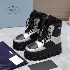 プラダ靴 PRADA  2024新作 スノーブーツ