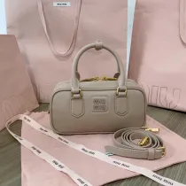 ミュウミュウバッグ Miu Miu 2024新作 高品質 ボウリングバッグ 5BB142