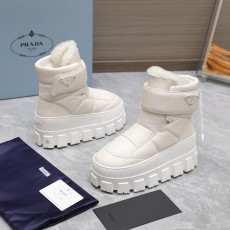 プラダ靴 PRADA  2024新作 スノーブーツ
