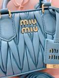 ミュウミュウバッグ Miu Miu 2024新作 高品質 ボウリングハンドバッグ 5BB123