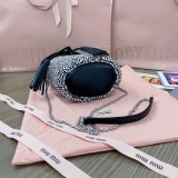 ミュウミュウバッグ Miu Miu 2024新作 高品質 ダイヤモンド バケット バッグ 5BE085