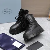 プラダ靴 PRADA  2024新作 スノーブーツ
