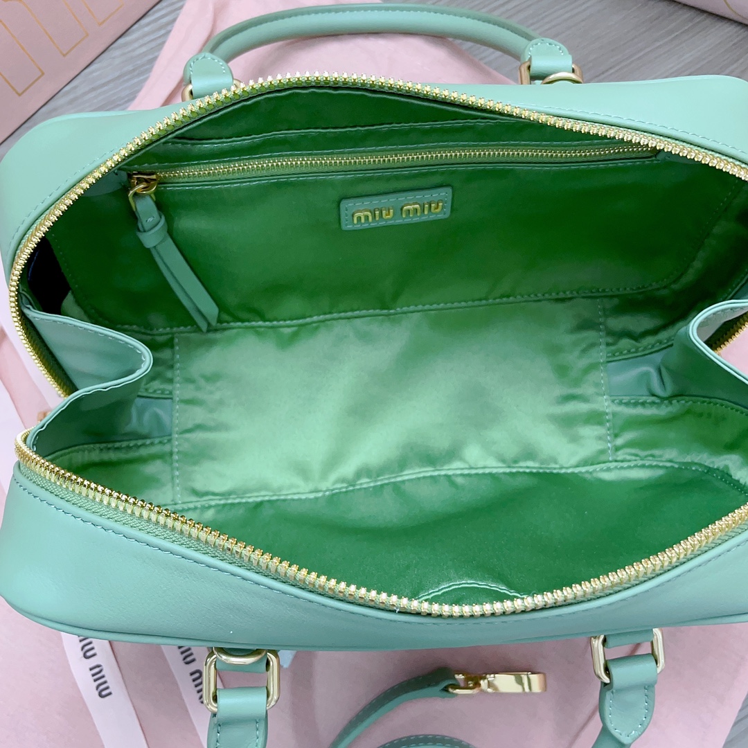 ミュウミュウバッグ Miu Miu 2024新作 高品質 ボウリングバッグ 5BB148