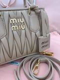 ミュウミュウバッグ Miu Miu 2024新作 高品質 ボウリングハンドバッグ 5BB123