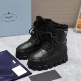 プラダ靴 PRADA  2024新作 スノーブーツ