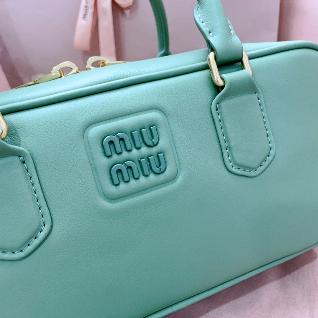 ミュウミュウバッグ Miu Miu 2024新作 高品質 ボウリングバッグ 5BB148