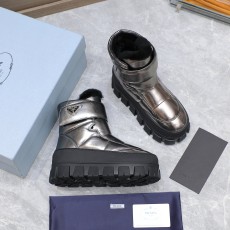 プラダ靴 PRADA  2024新作 スノーブーツ