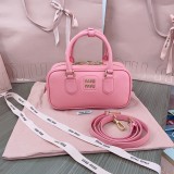 ミュウミュウバッグ Miu Miu 2024新作 高品質 ボウリングバッグ 5BB142